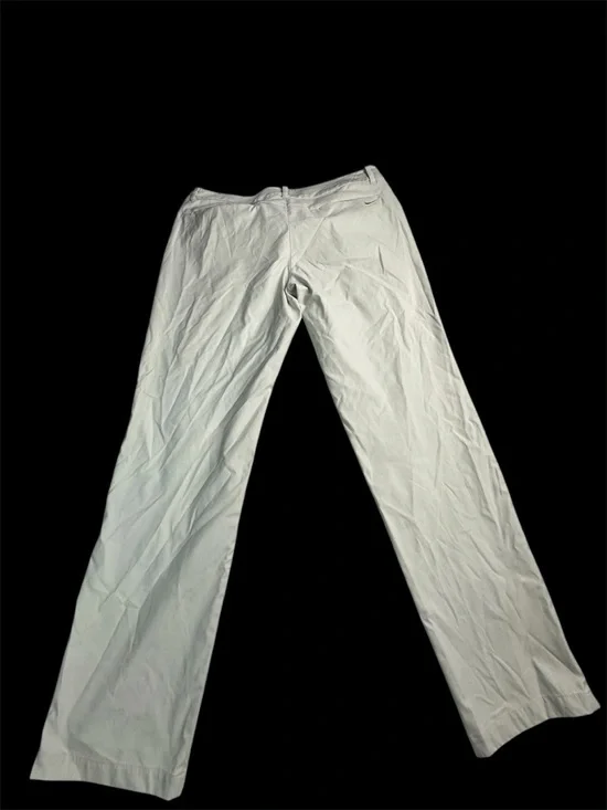 🤍 Nike Dri-FIT Golf Pants Beige Straight Leg Performance Women 12 8884 🤍 - Picture 3 of 13